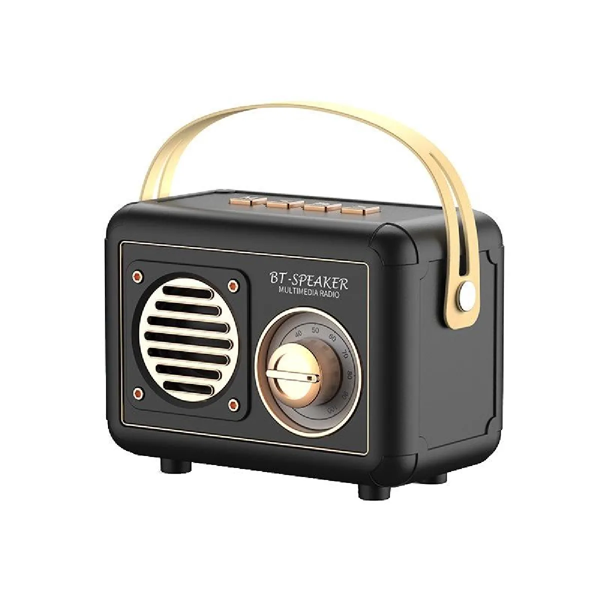 Non Communiqué Noir Yonis Enceinte Sans Fil Bluetooth Autonomie 2 H Fonction Radio - Image 3