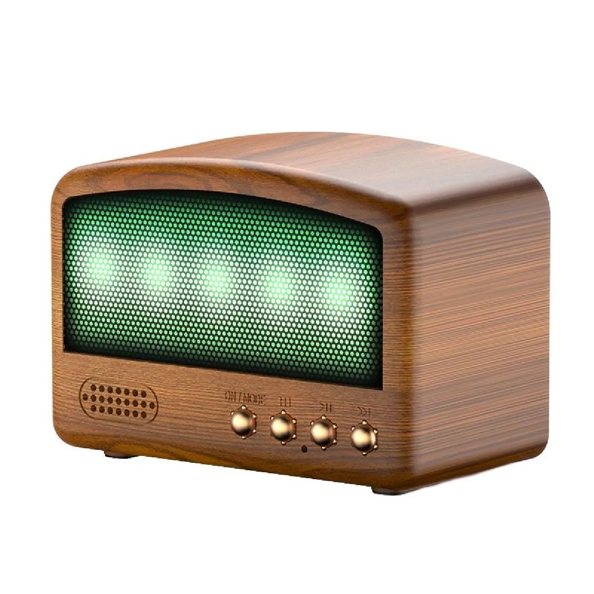 YONIS - Enceinte Sans Fil Bluetooth - Radio FM - Bois - Image 3