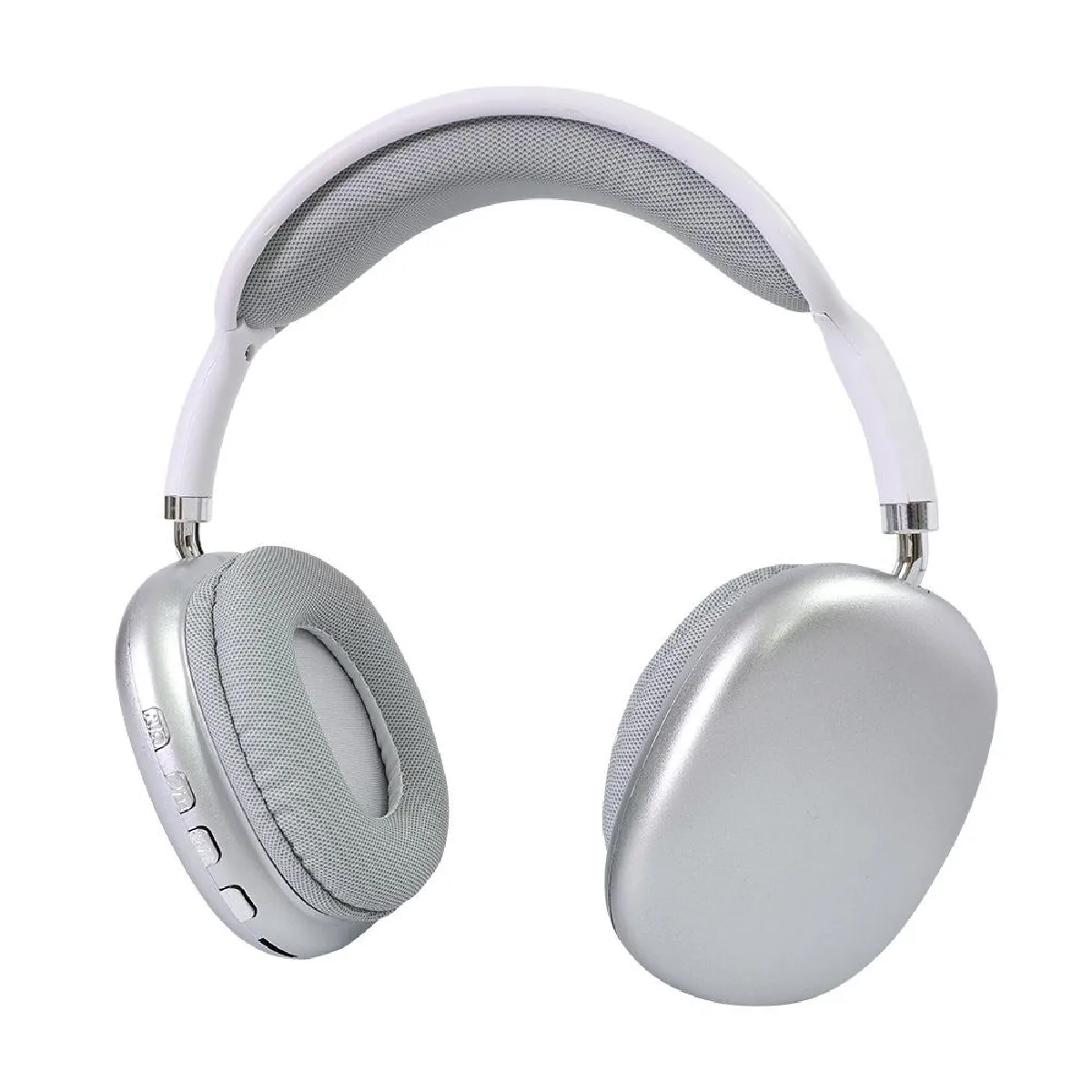 Non Communiqué Gris Casque Audio Bluetooth Sans Fil Réduction De Bruit Pour Gaming Bleu Argent Yonis - Image 3
