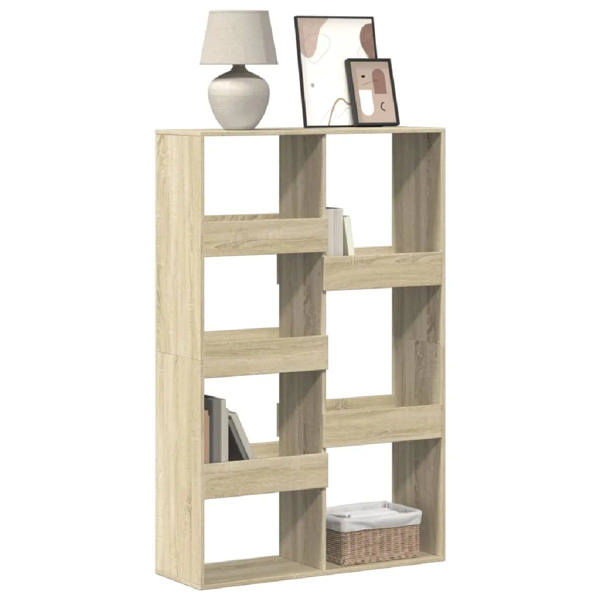 Non Communiqué Marron Vidaxl Bibliothèque Chêne Sonoma 100X33x155,5 Cm Bois D'ingénierie3309395 - Image 3