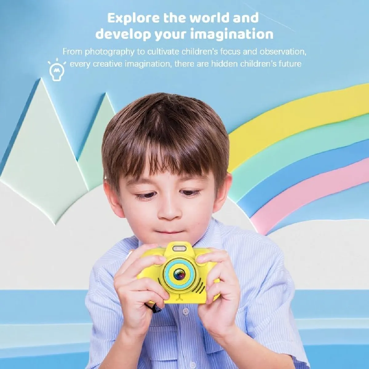 Yonis Appareil Photo Numérique Enfant 2.7K Zoom 16X