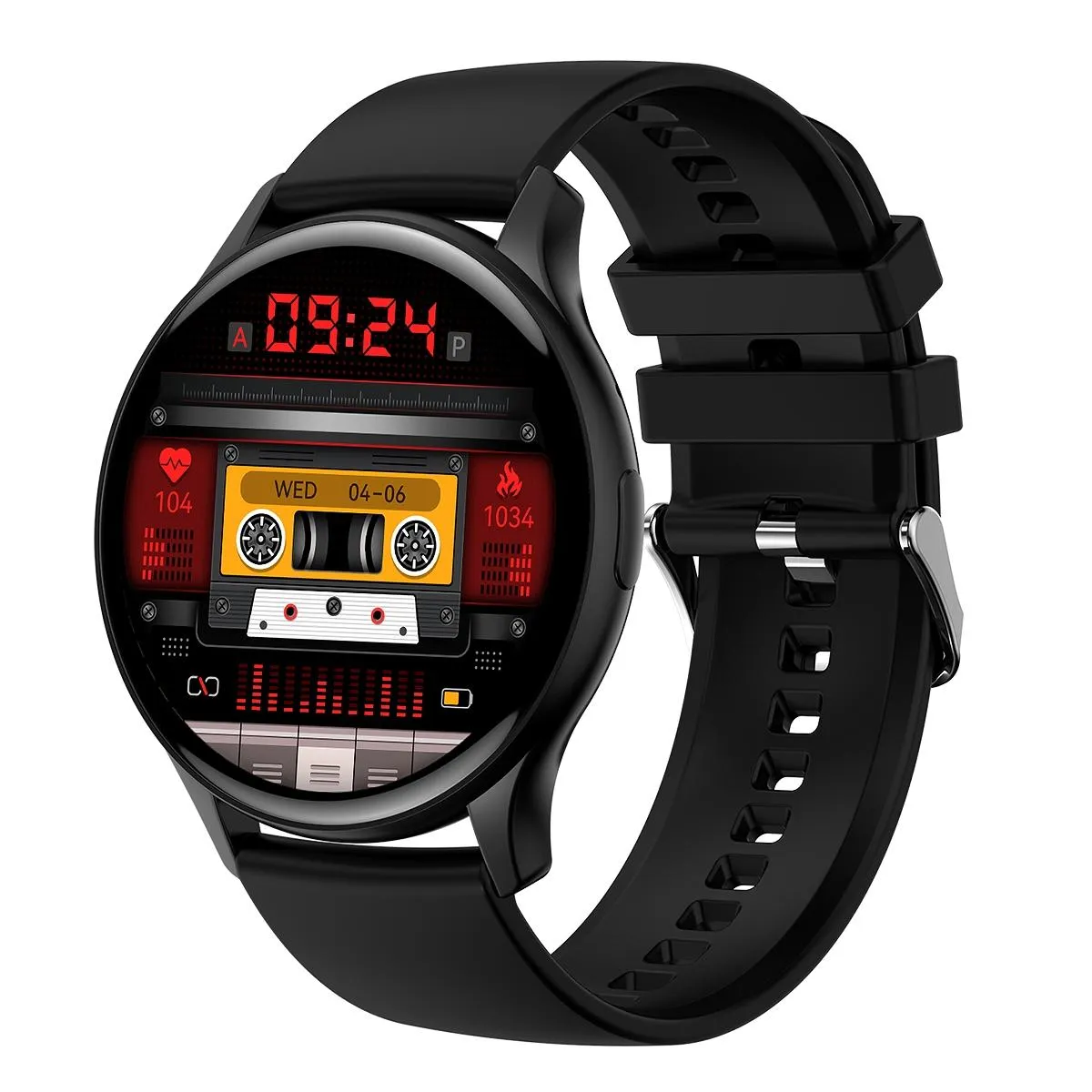 Yonis Noir Montre Connectée Sport Or Ip67 Bluetooth