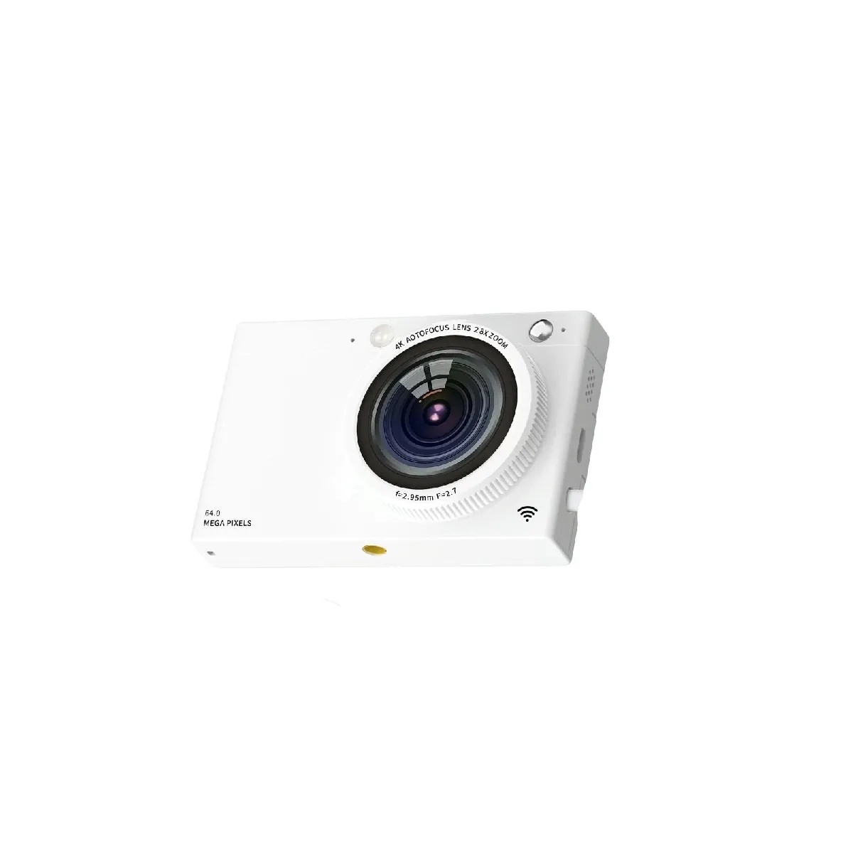 Yonis Blanc Caméscope Numérique 4K 64Mp Avec Wifi