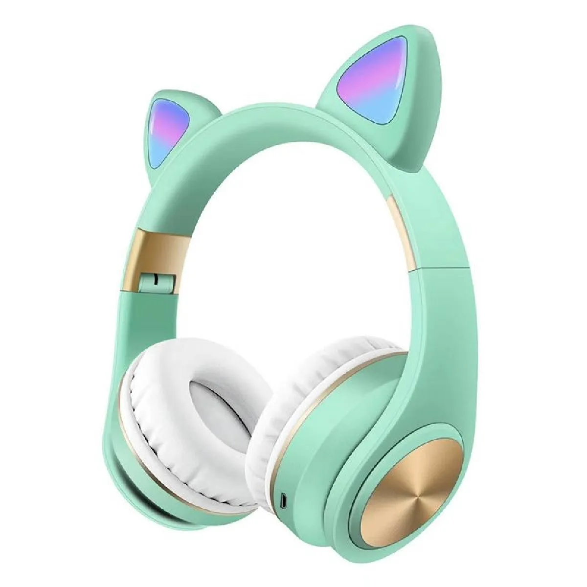 Yonis Rose Casque Audio Oreilles De Chat Bluetooth