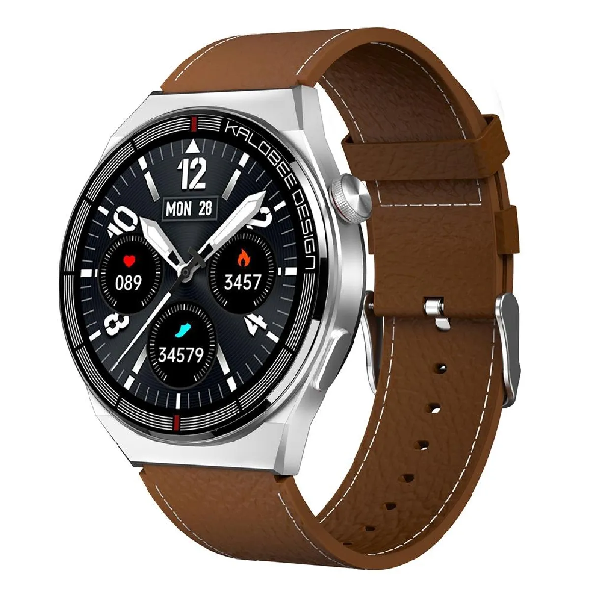 Yonis Marron Montre Connectée Étanche Bluetooth Sport