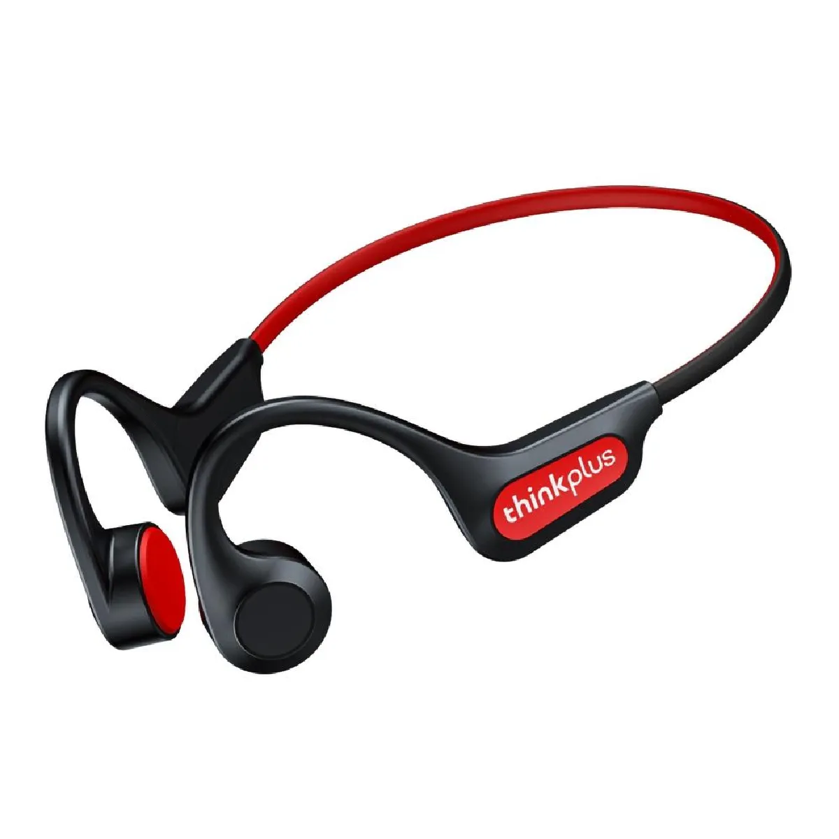 Yonis Noir Casque Sport Bluetooth 5.3 Sans Fil Étanche Conduction Osseuse Son Hifi