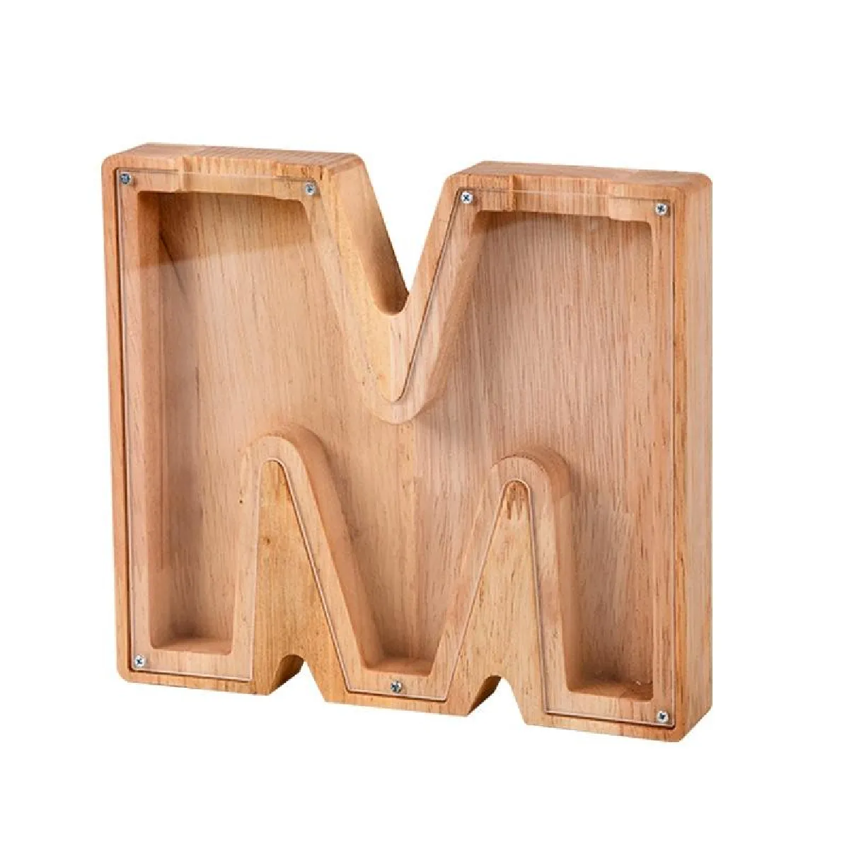YONIS - Tirelire Alphabet - Bois - Transparent - Image 2