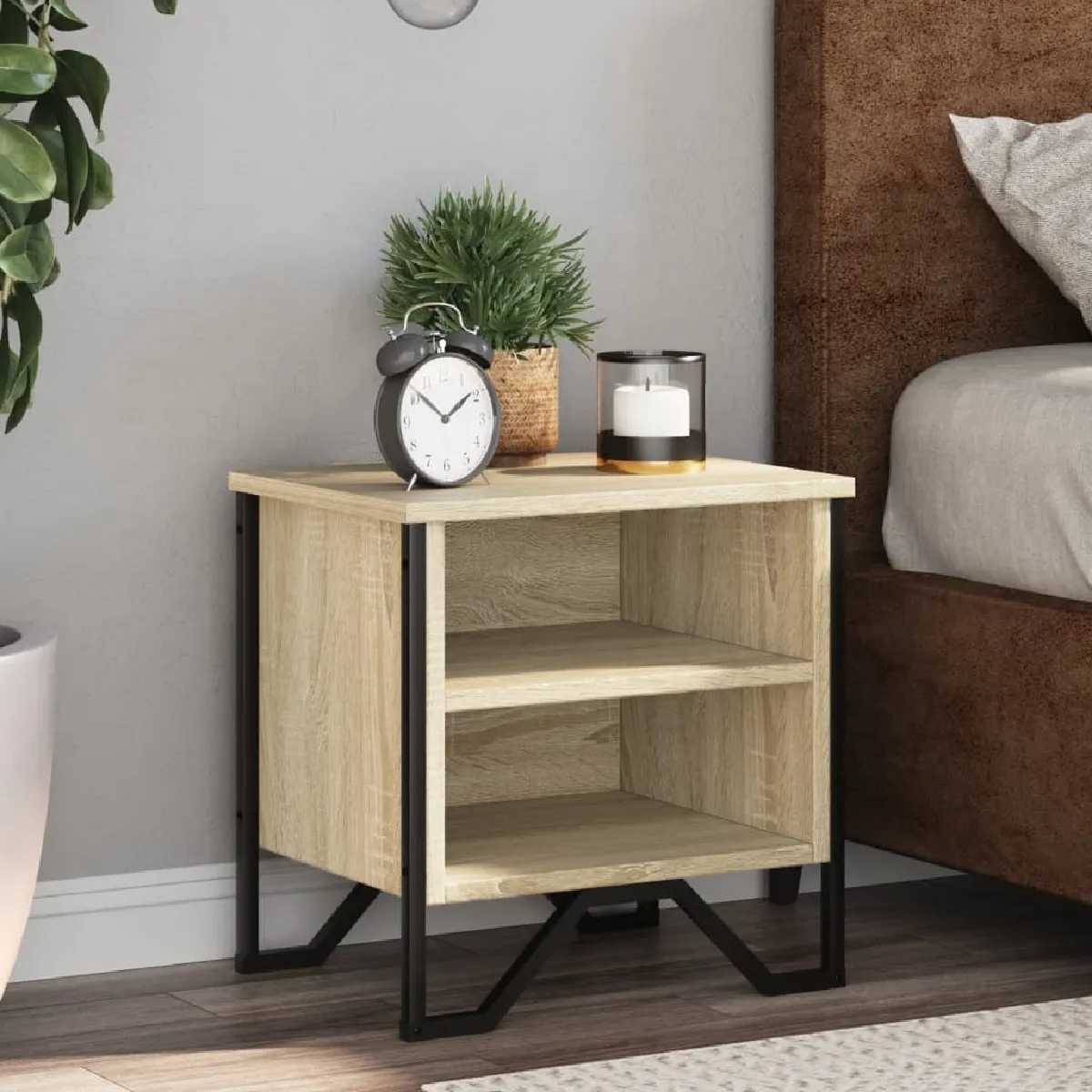 Vidaxl Tables De Chevet 2 Pcs - Chêne Sonoma