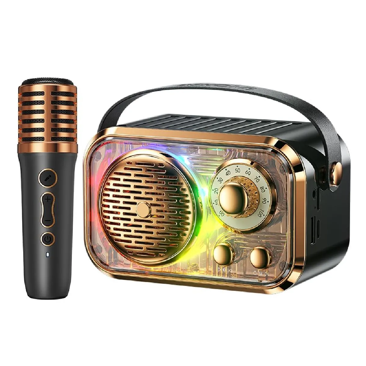 YONIS - Enceinte sans fil Bluetooth - 8h d'autonomie - Noir - Image 3