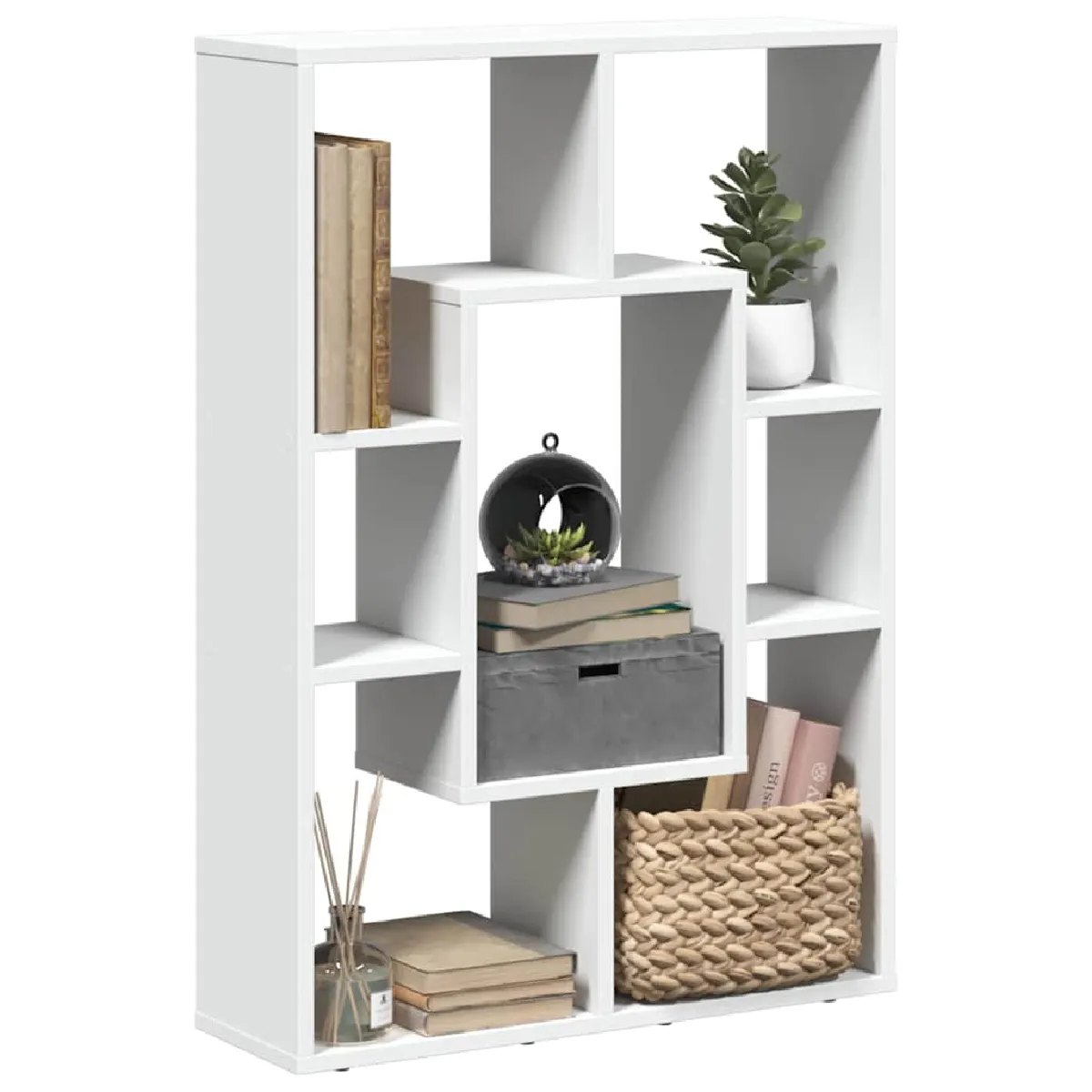 VIDAXL - Bibliothèque - 63x20x90 cm - Blanc - Image 3