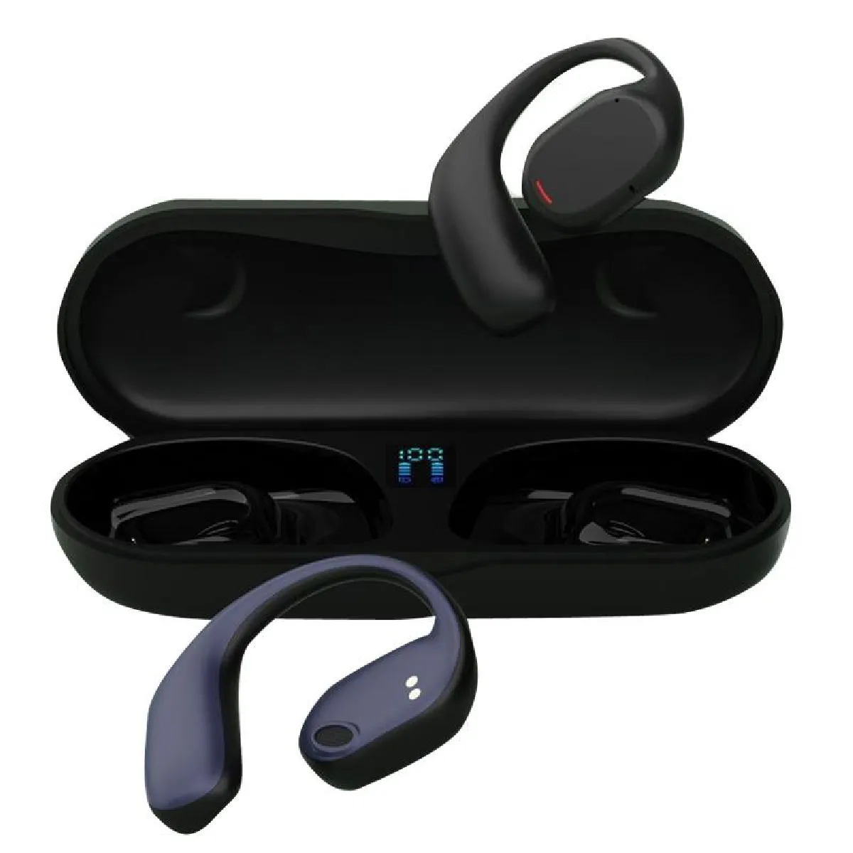 Yonis Noir Ecouteurs Bluetooth Sans Fil