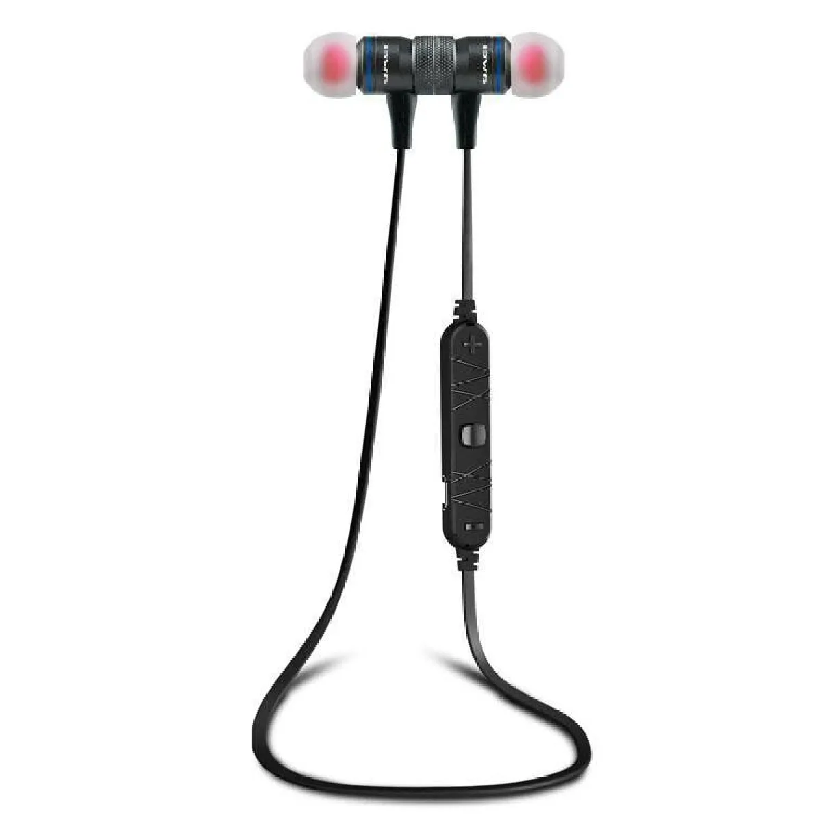 Yonis Noir/Gris Casque Sport Bluetooth Stéréo Sans Fil