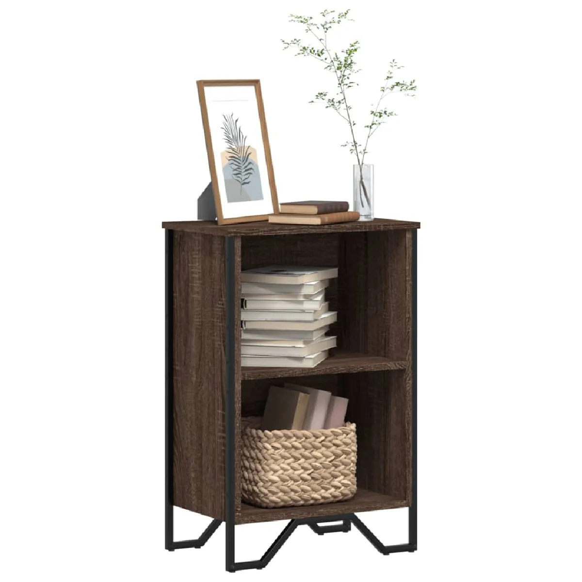 VIDAXL Bibliothèque chêne marron