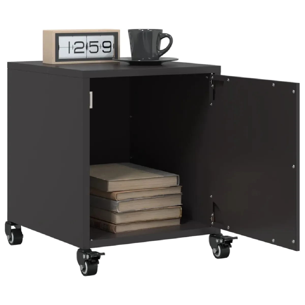 vidaXL Tables de Chevet Acier - vue 5