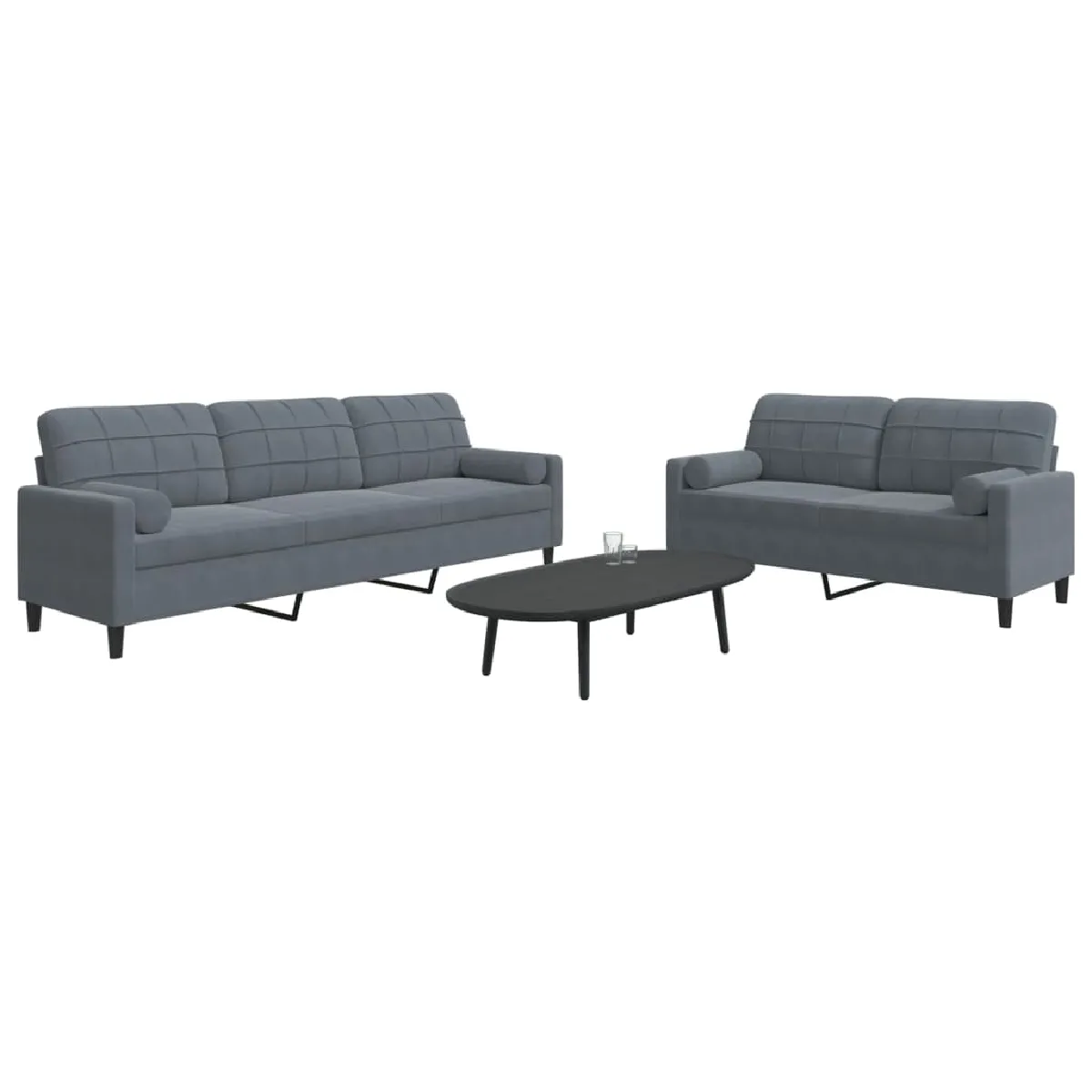 vidaXL Ensemble Canapés 2 pcs