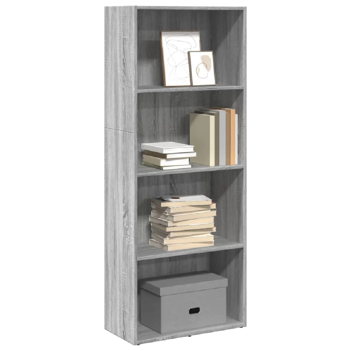 VIDAXL - Bibliothèque - Gris - 60 x 30 x 152 cm - Image 2