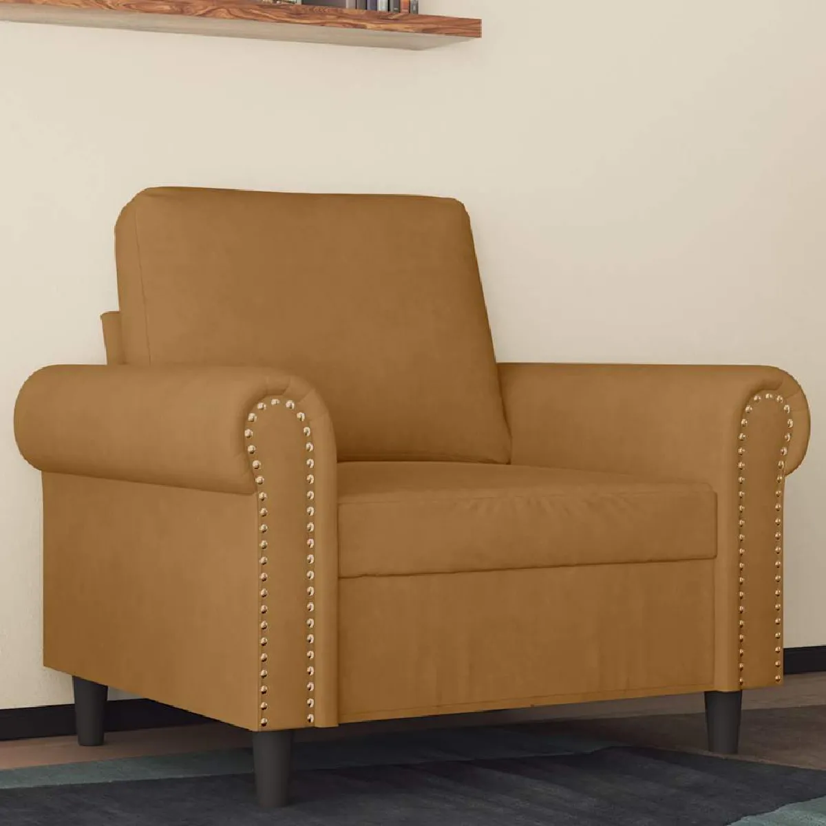 VidaXL Fauteuil - Marron
