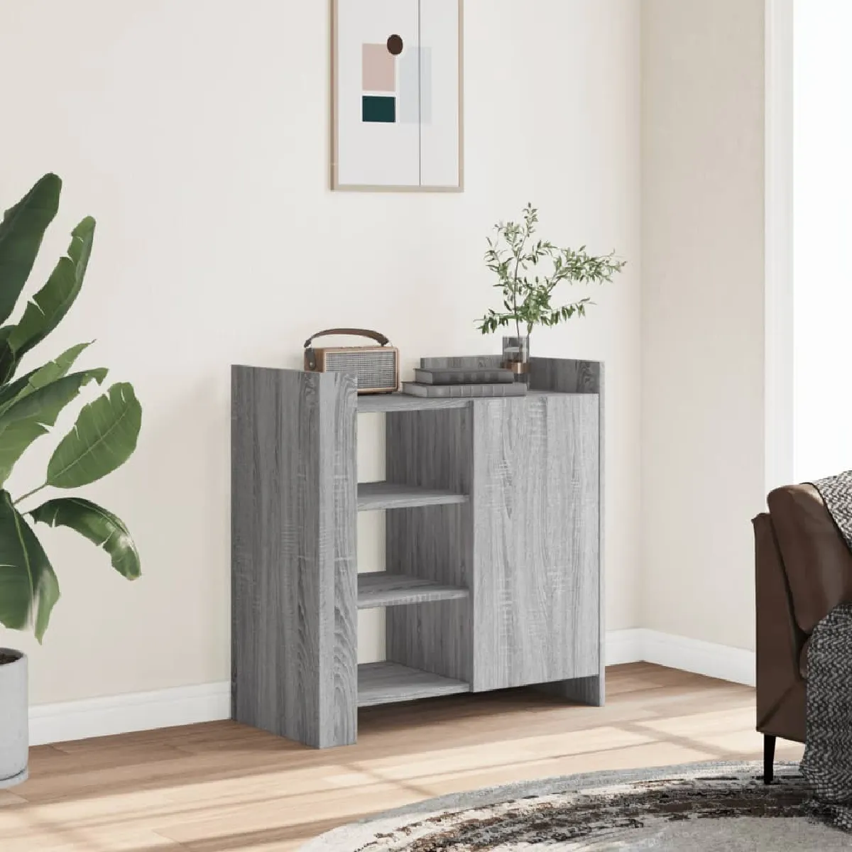 Vidaxl Gris Buffet Sonoma Bois D'ingénierie