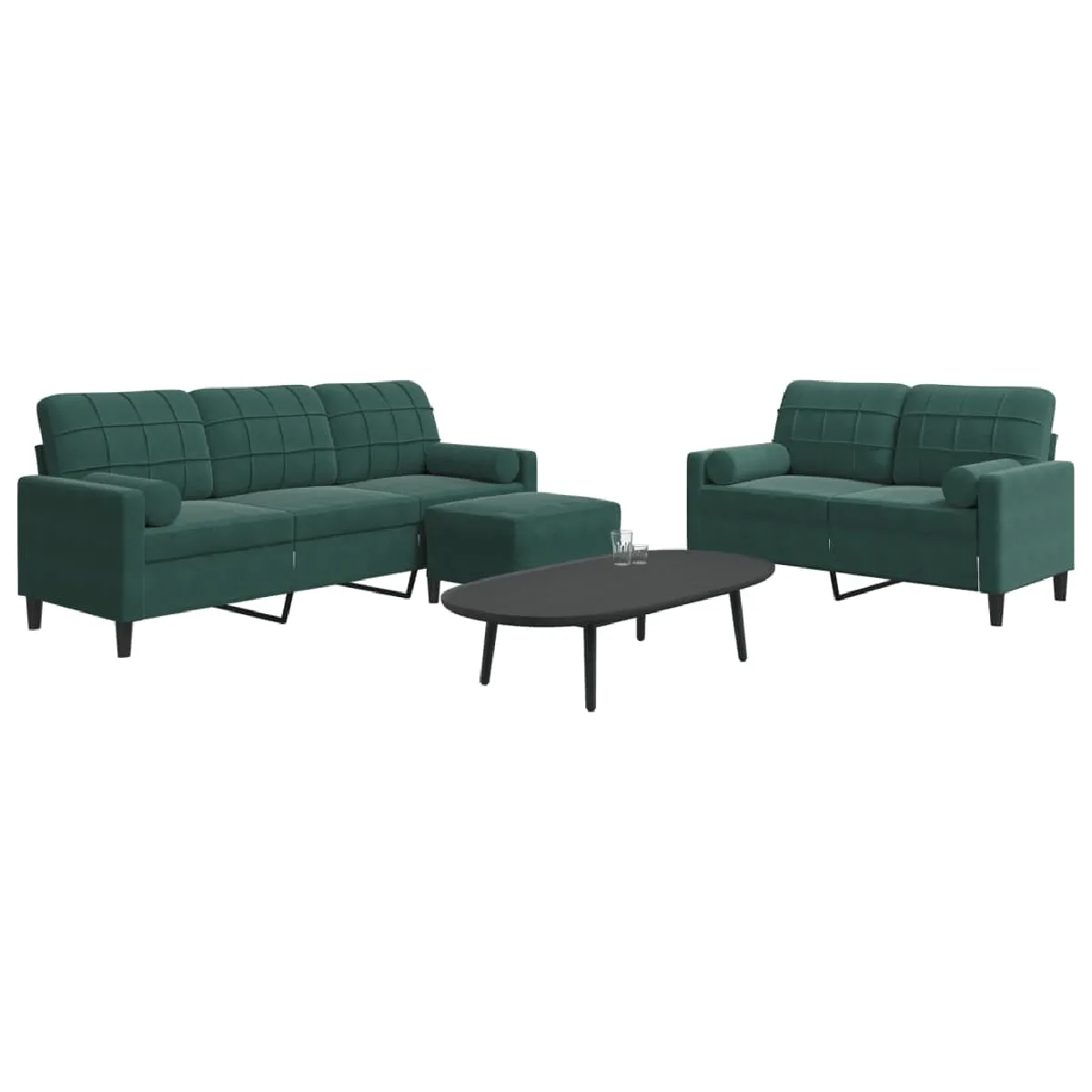 vidaXL Ensemble vert foncé