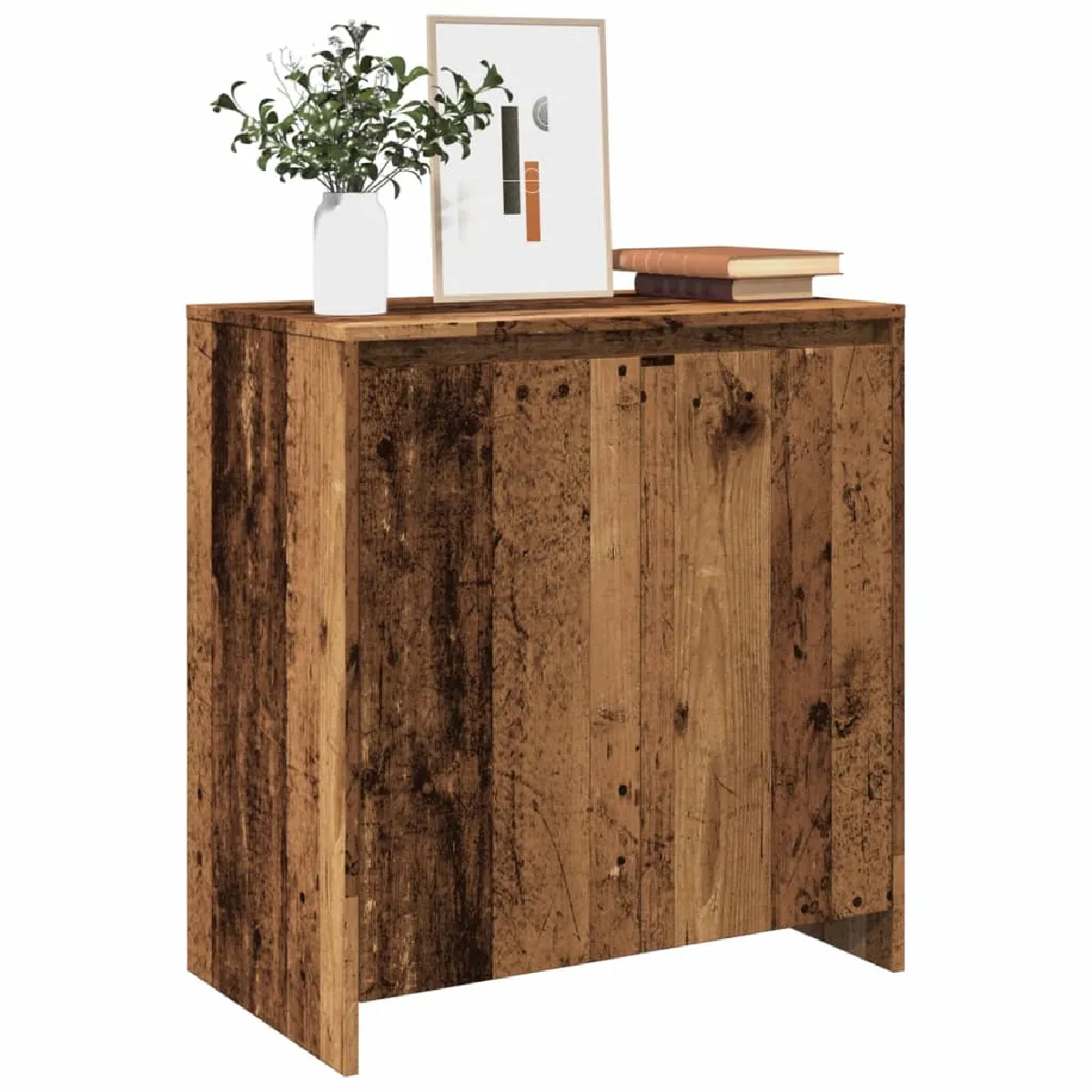 Non Communiqué Marron Vidaxl Buffet Vieux Bois 70X41x75 Cm Bois D'ingénierie, Meuble De Rangement, Meuble De Rangement De Cuisine, Meuble De 856776 - Image 3