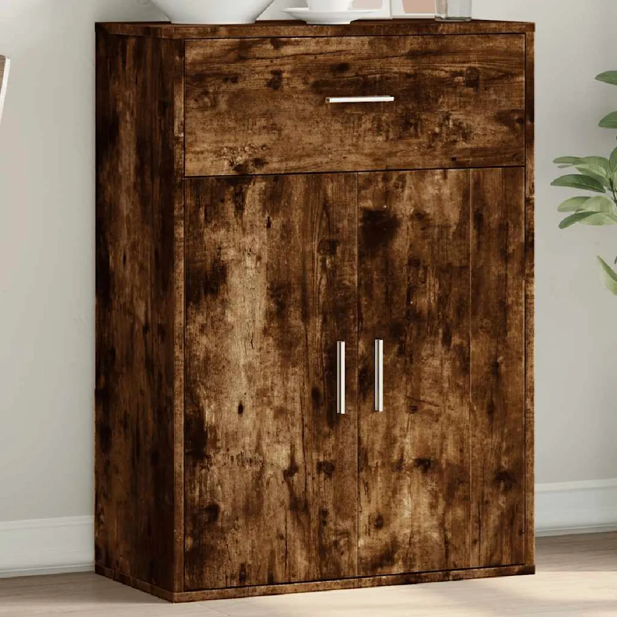 VIDAXL - Buffet - Chêne Fumé - 60x30x84 cm - Image 2