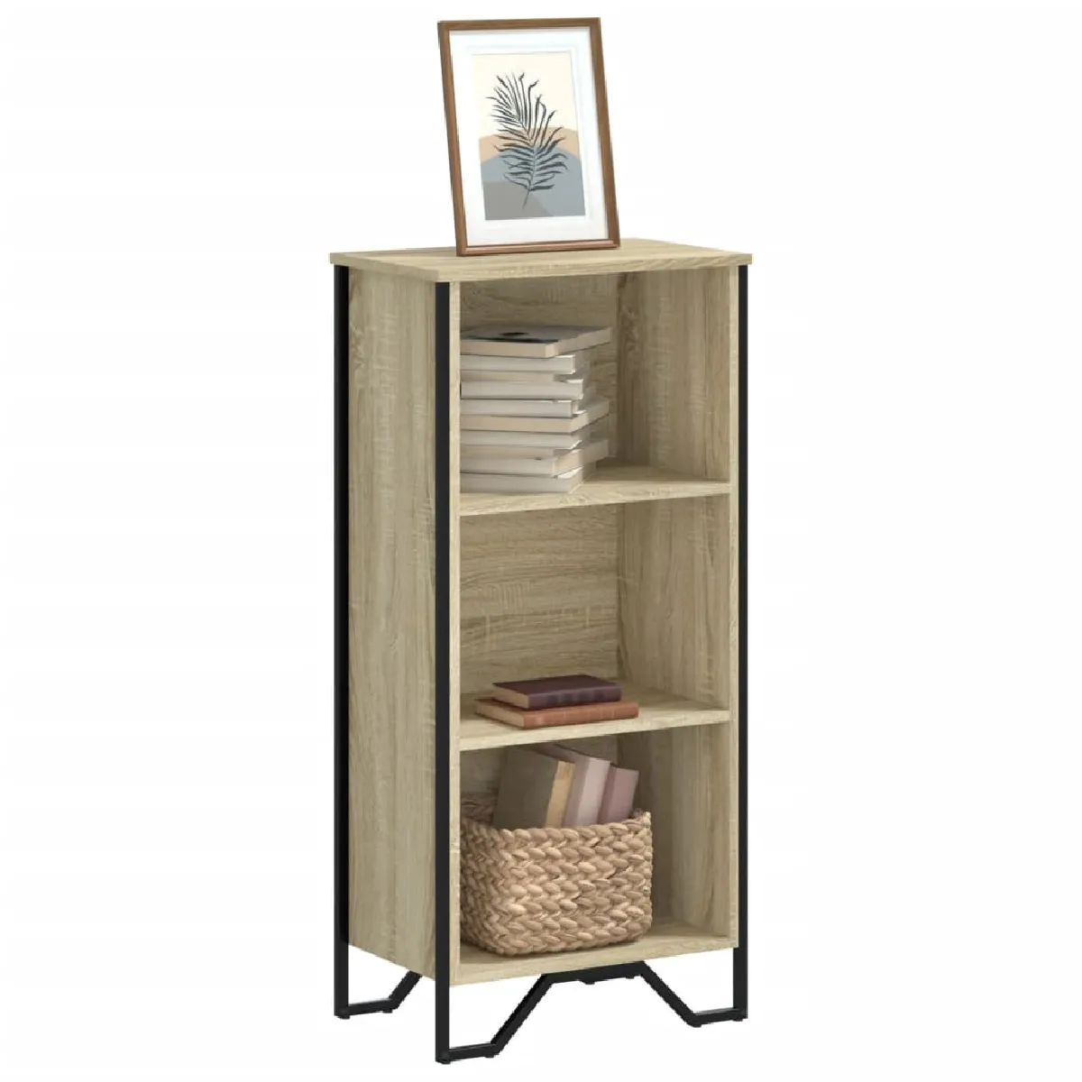 Non Communiqué Marron Vidaxl Bibliothèque Chêne Sonoma 50X31x106 Cm Bois D'ingénierie848605 - Image 3
