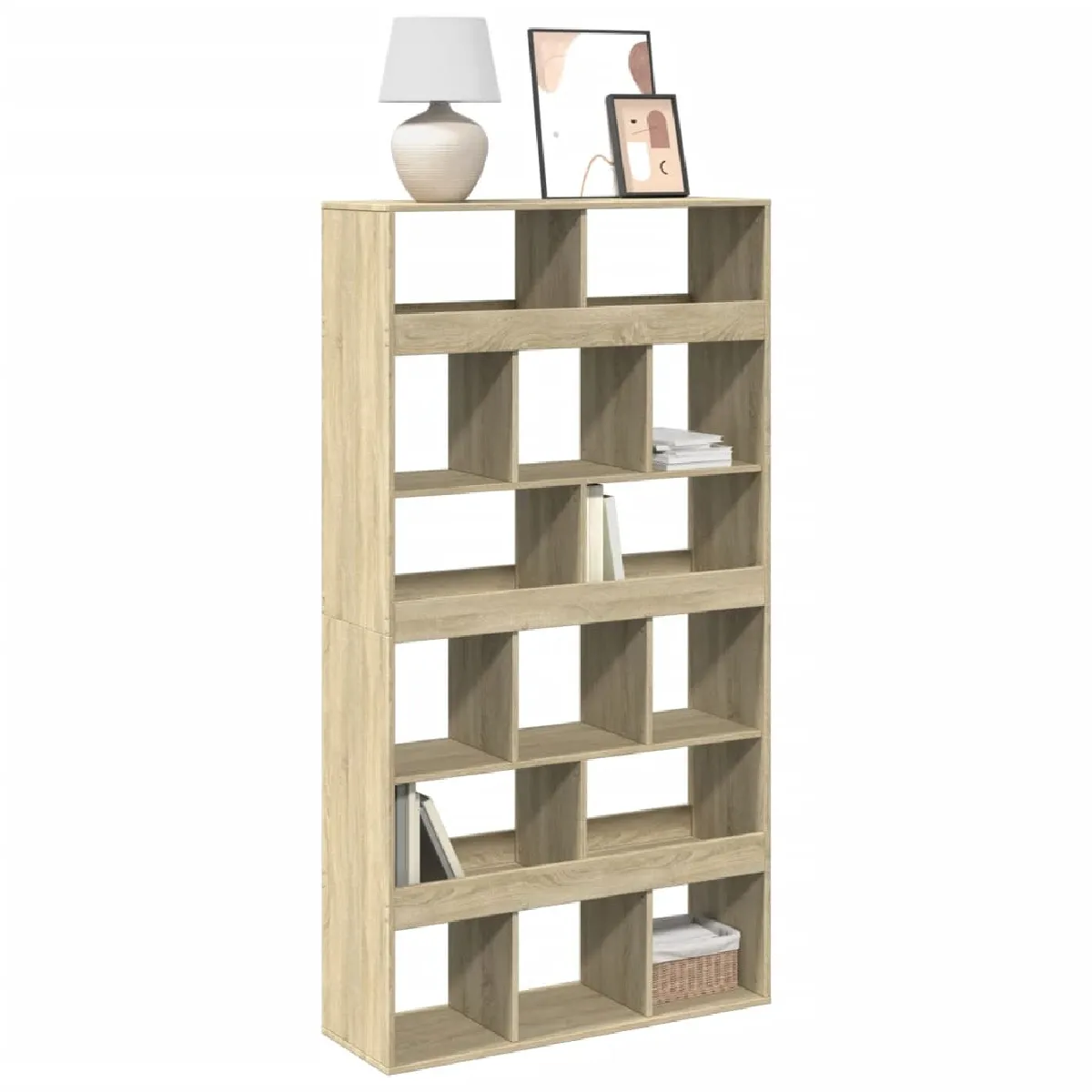 Non Communiqué Marron Vidaxl Bibliothèque Chêne Sonoma 100X33x187,5 Cm Bois D'ingénierie3309377 - Image 3