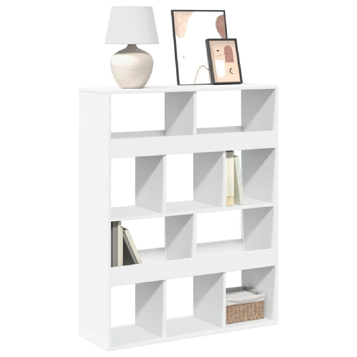 vidaXL - Bibliothèque - 100x33x125,5 cm - Blanc - Image 3