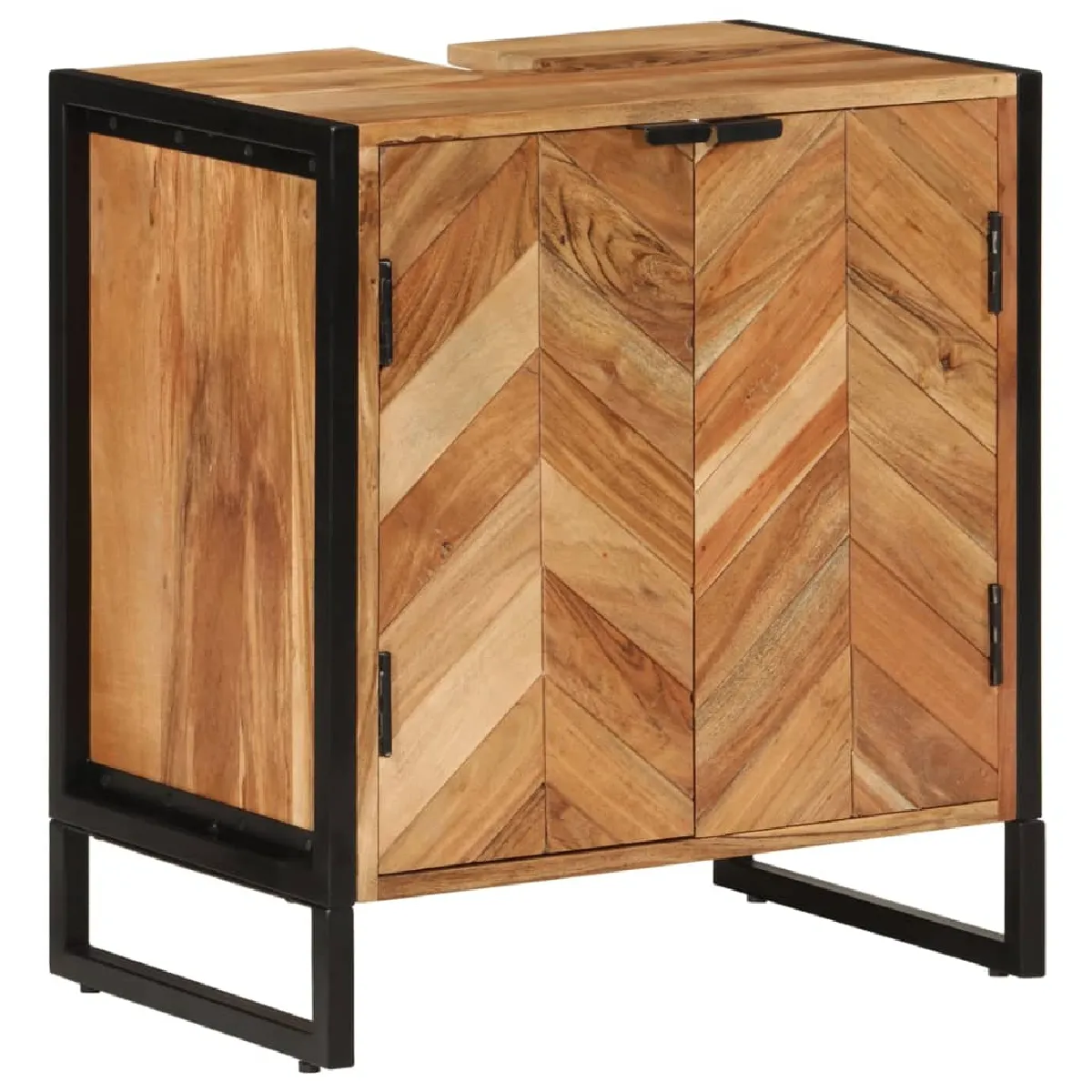 Armoire salle de bain acacia massif - vidaXL
