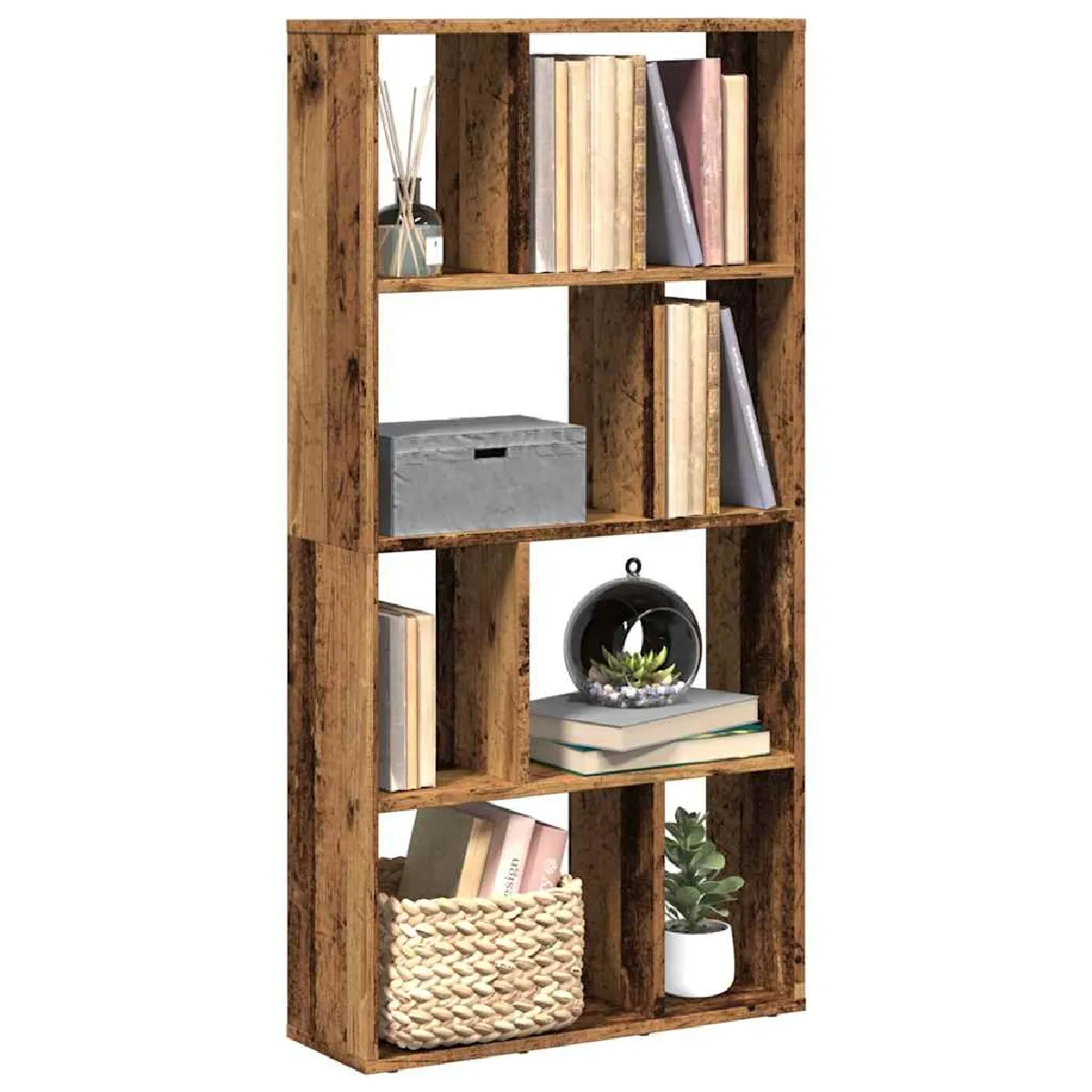 VIDAXL - Bibliothèque - 60x20x120 cm - Vieux bois - Image 2