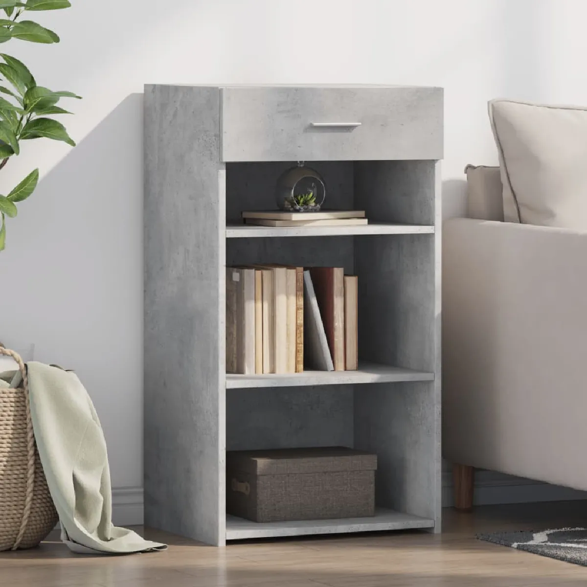 Vidaxl Gris Buffet - Béton