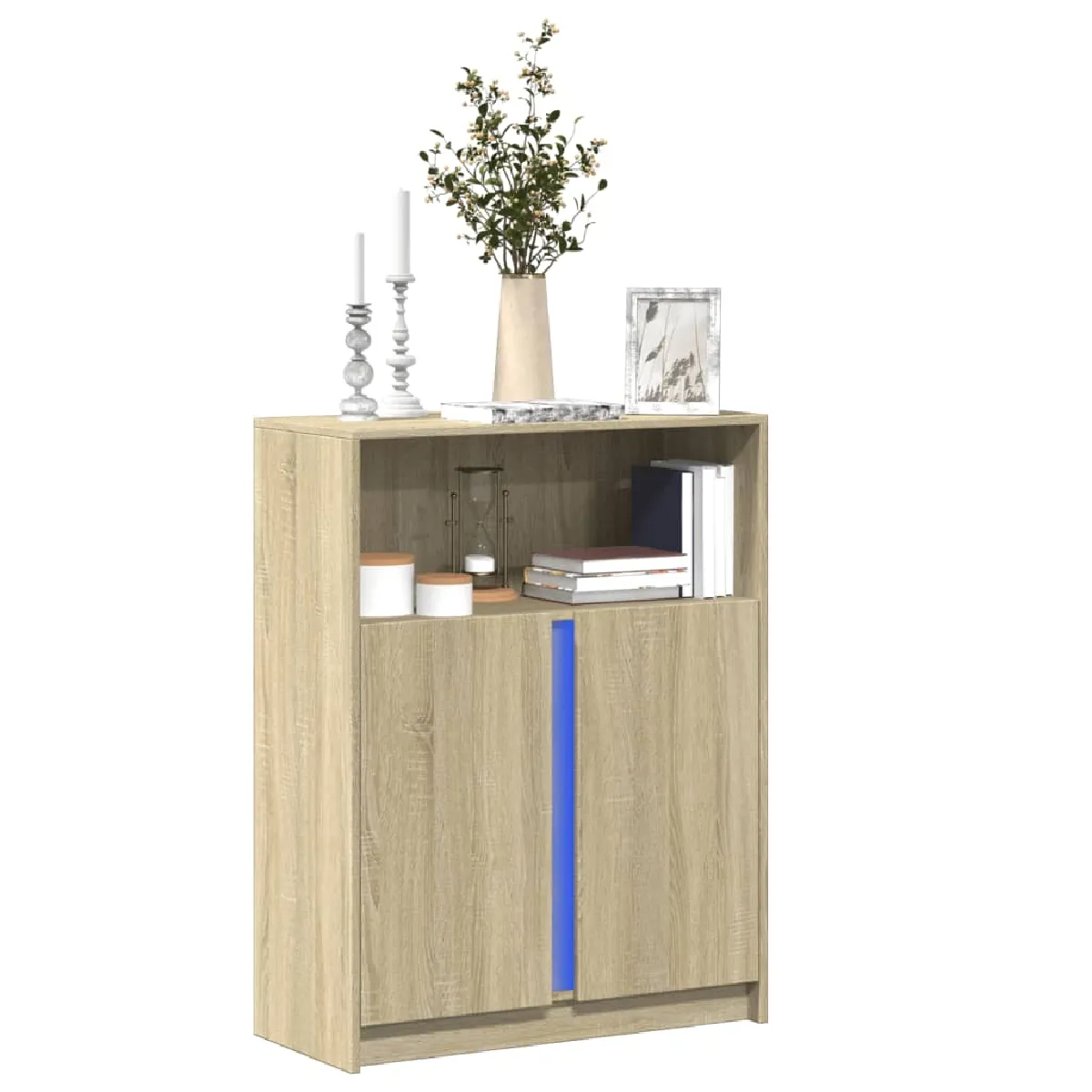 Vidaxl Buffet Led Chêne Sonoma