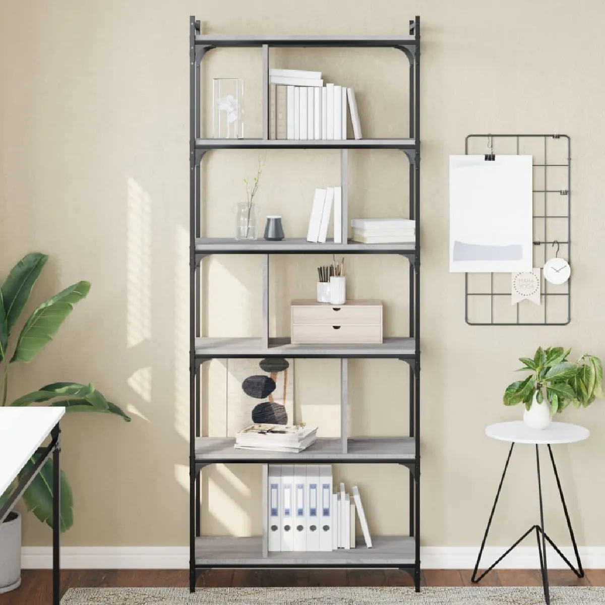 Vidaxl Bibliothèque Sonoma Gris 192 cm