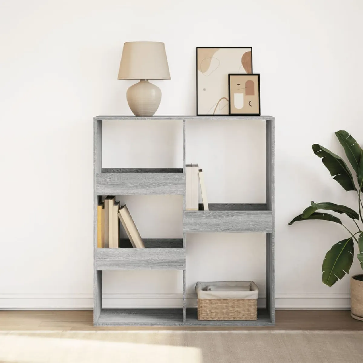 Vidaxl Gris Bibliothèque/Séparateur De Pièce Sonoma 100X33x115 Cm