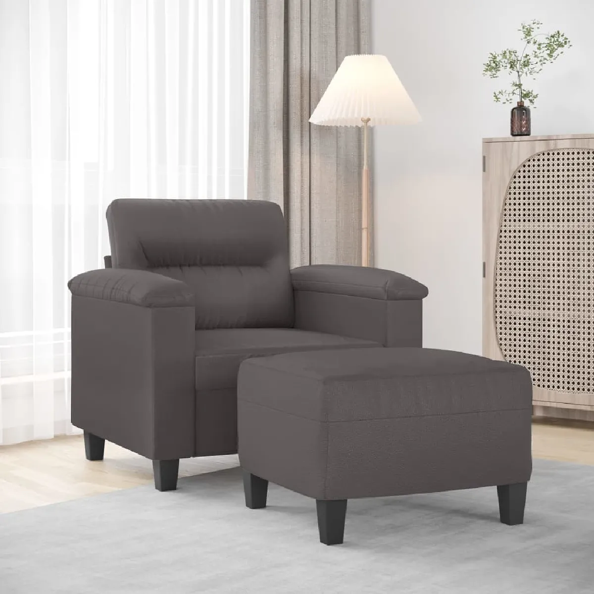 vidaXL Fauteuil avec repose pied - vue 10