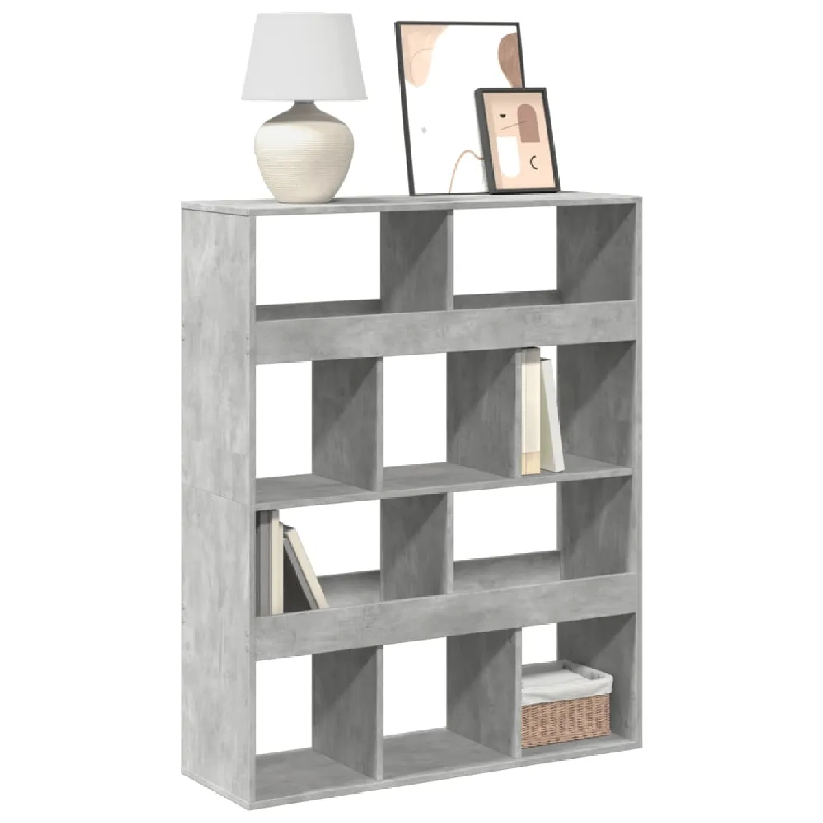 VIDAXL - Bibliothèque - Gris Béton - 100 x 33 x 125,5 cm - Image 2