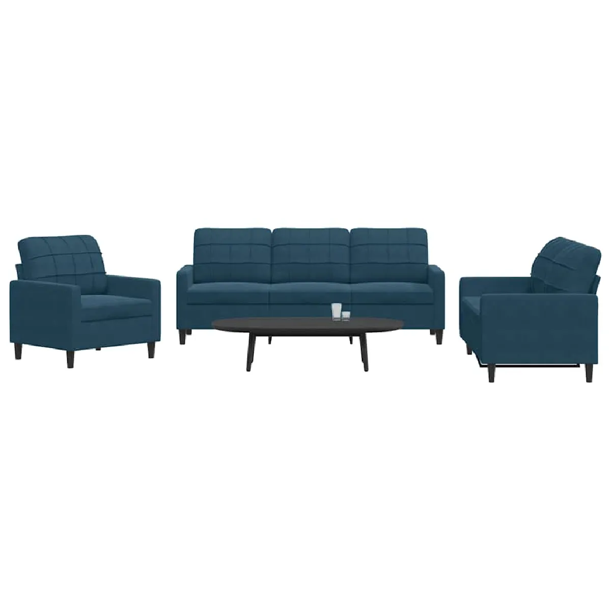VidaXL Ensemble Bleu