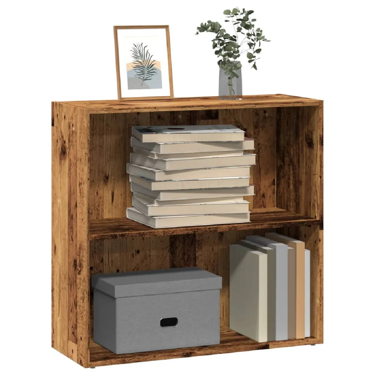 vidaXL - Bibliothèque - Vieux bois - 80x30x77 cm - Image 2
