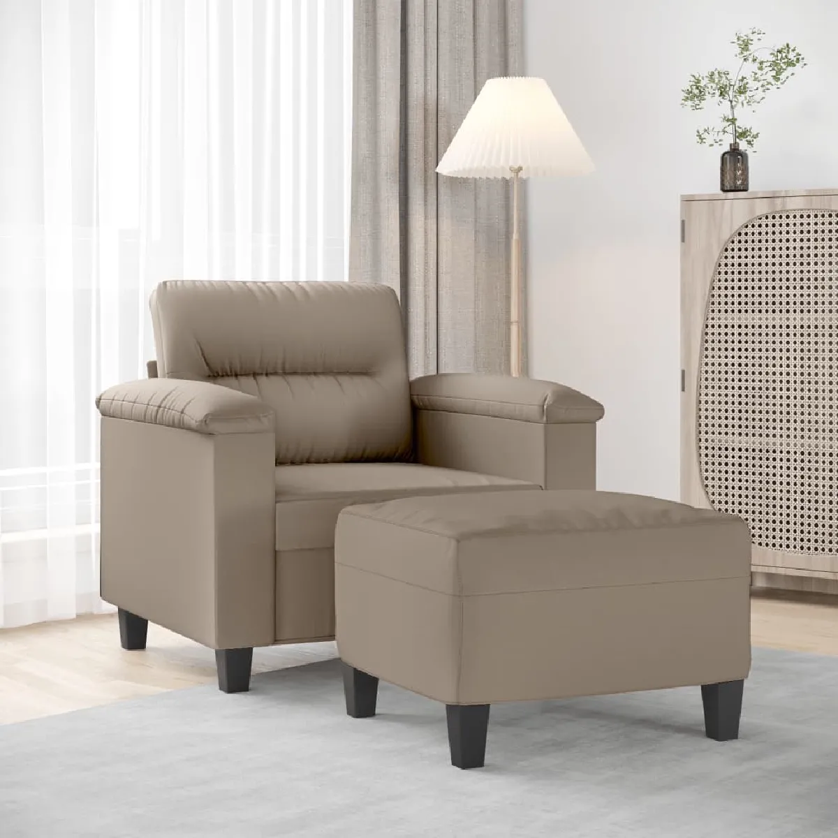 vidaXL Fauteuil avec repose pied - vue 7