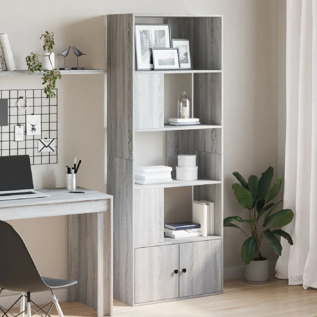 Vidaxl Gris Bibliothèque Sonoma 70X36x189 Cm