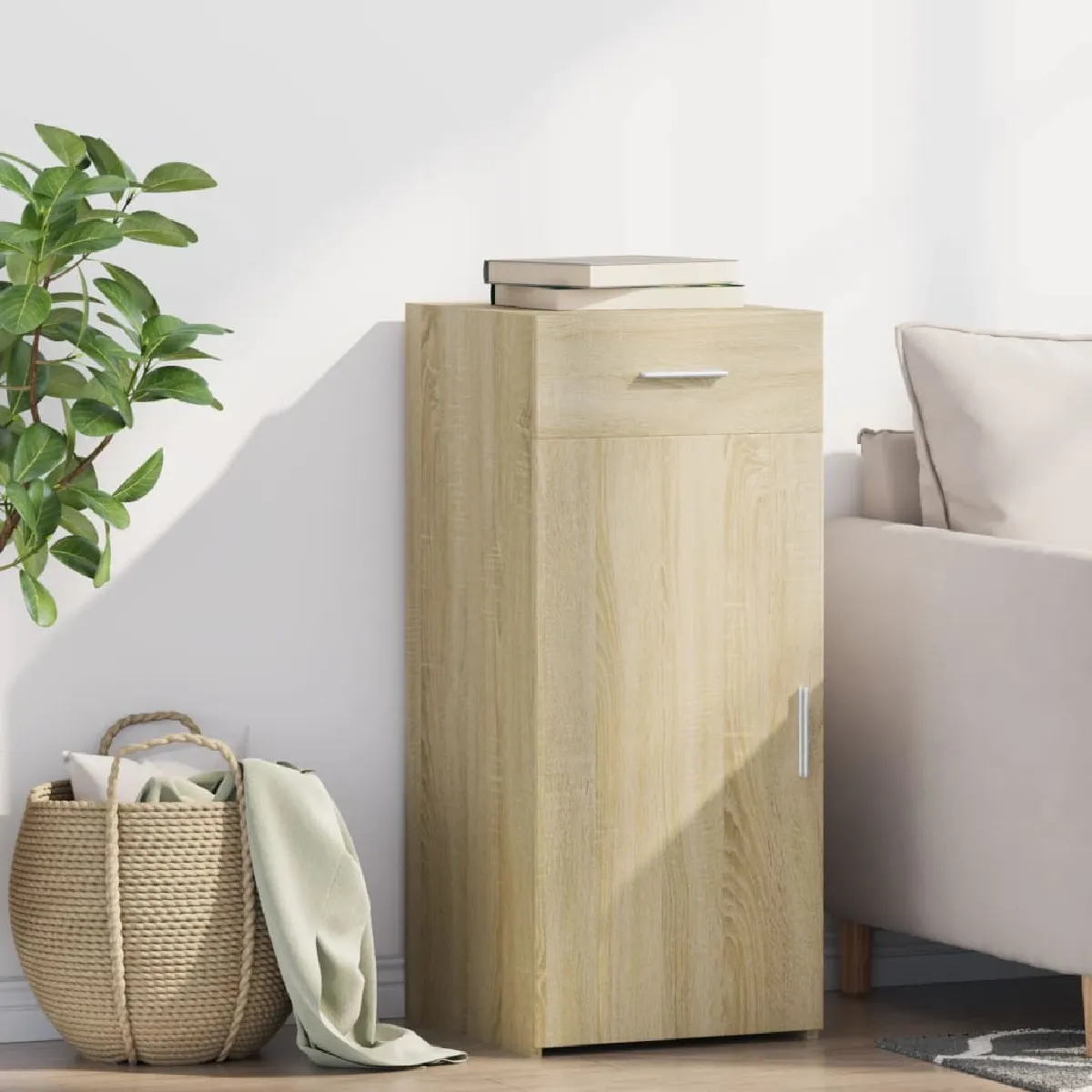 VIDAXL - Buffet - Sonoma - Chêne - 40x42,5x93 cm - Image 2