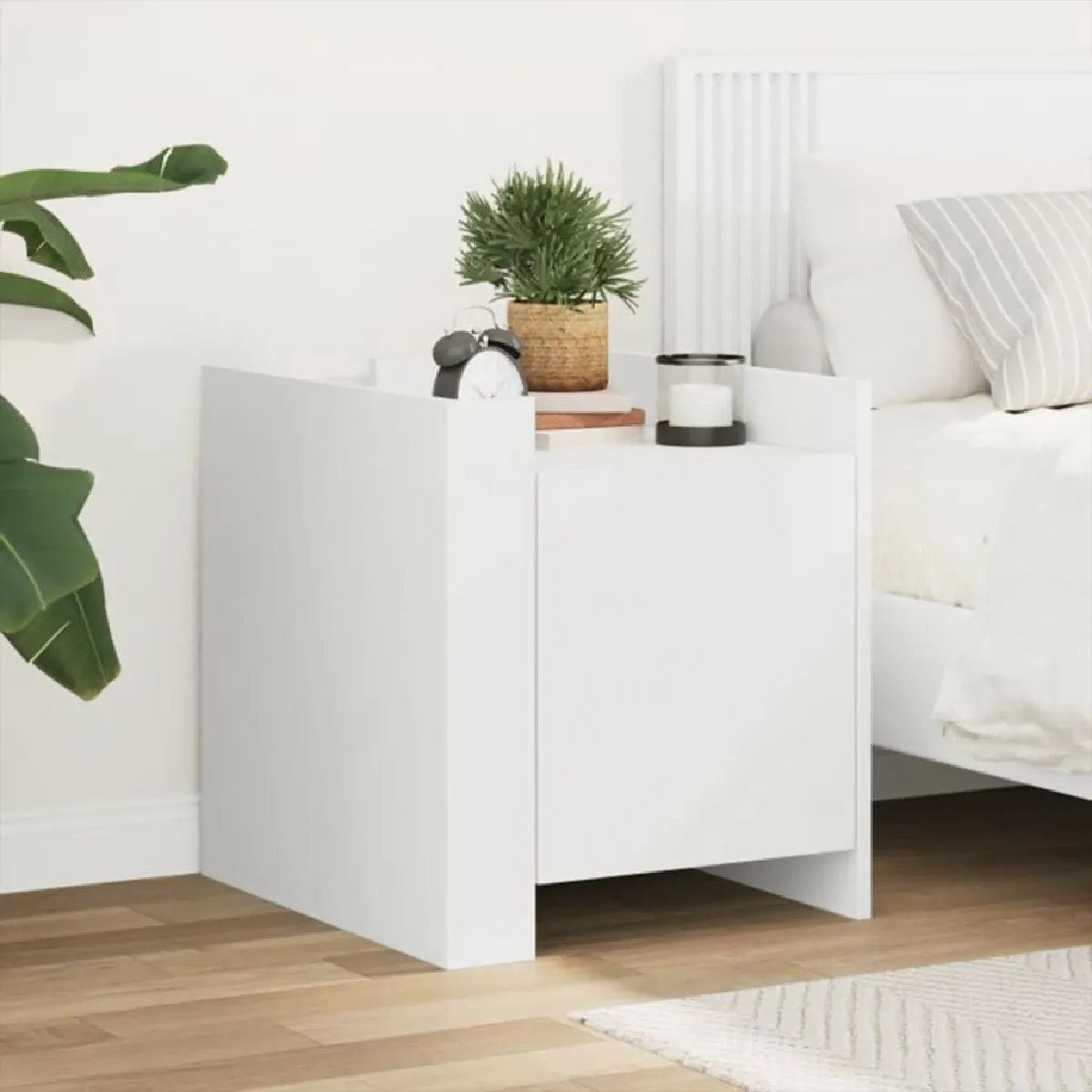 Vidaxl Blanc Table De Chevet