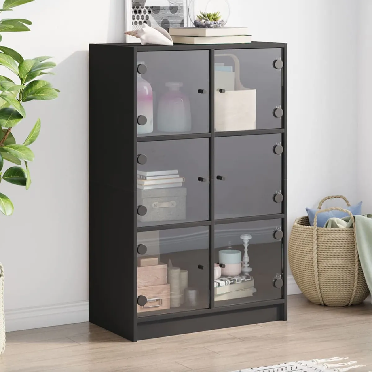 Vidaxl Noir Buffet Haut