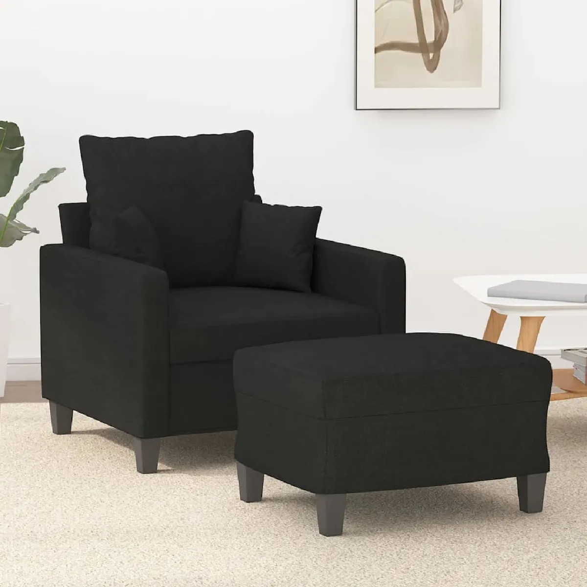 VidaXL Fauteuil Repose Pied - vue 3