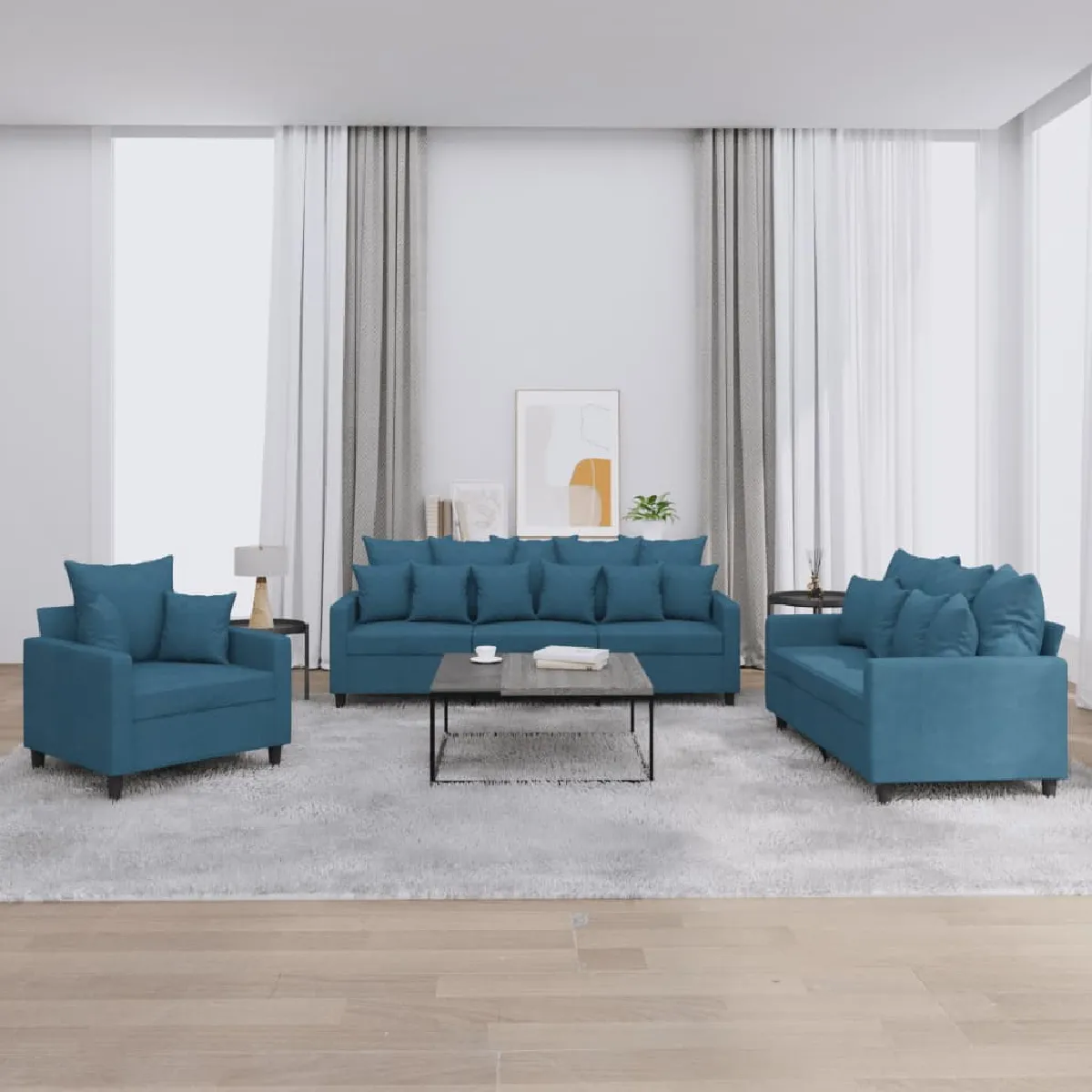 vidaXL Ensemble de canapés Velours // - vue 2