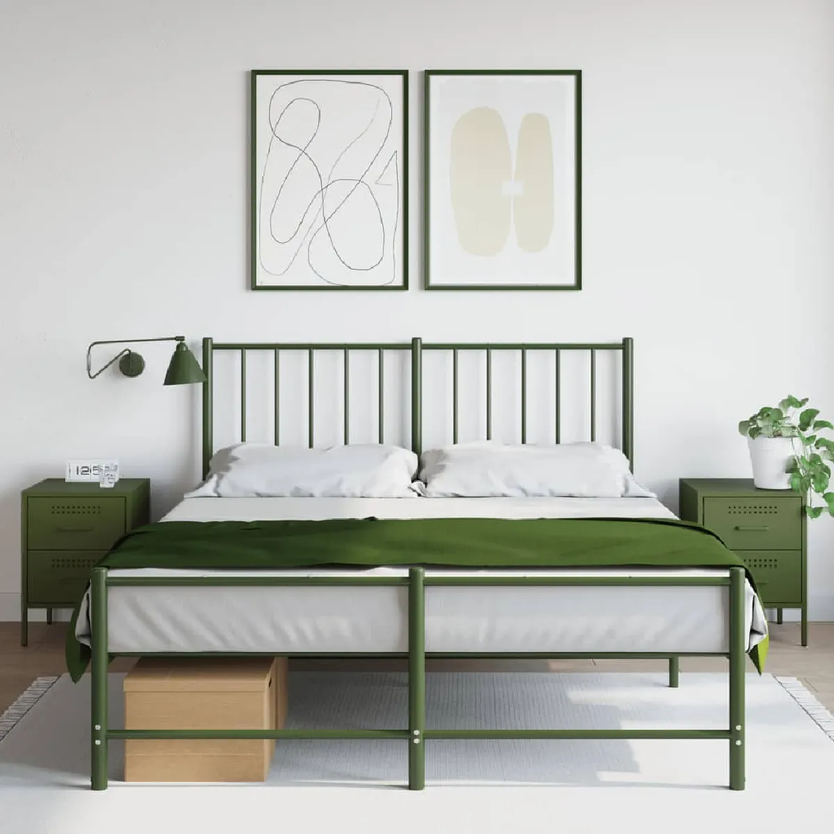 Vidaxl Vert Tables De Chevet Olive