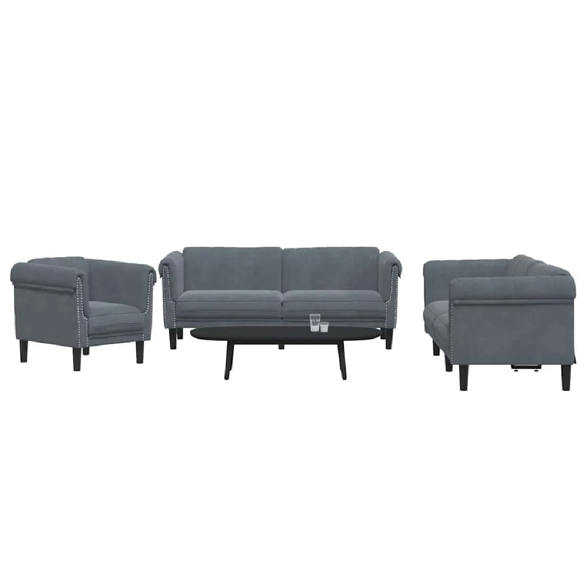 VIDAXL Ensemble 3 pcs - vue 8