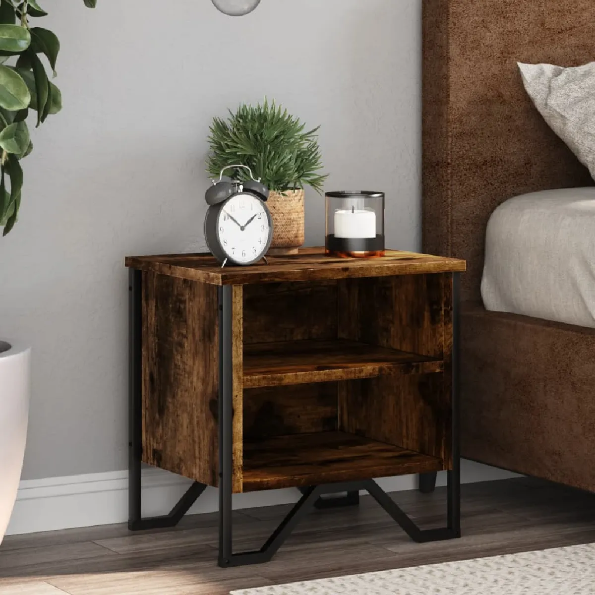 VIDAXL - Table de chevet - Chêne - 40x30x40 cm - 2 pièces - Image 3
