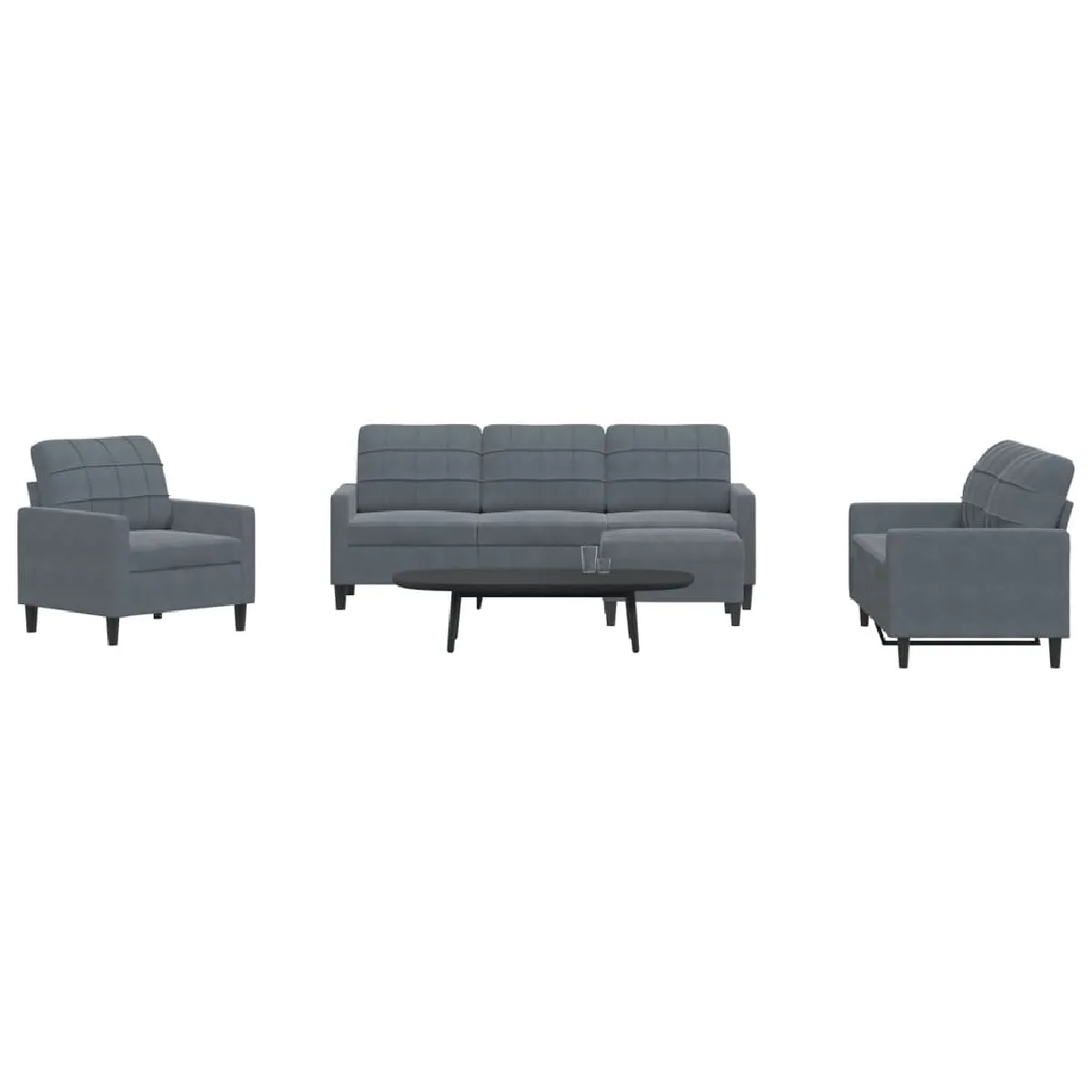 vidaXL Ensemble de canapés 4 pcs