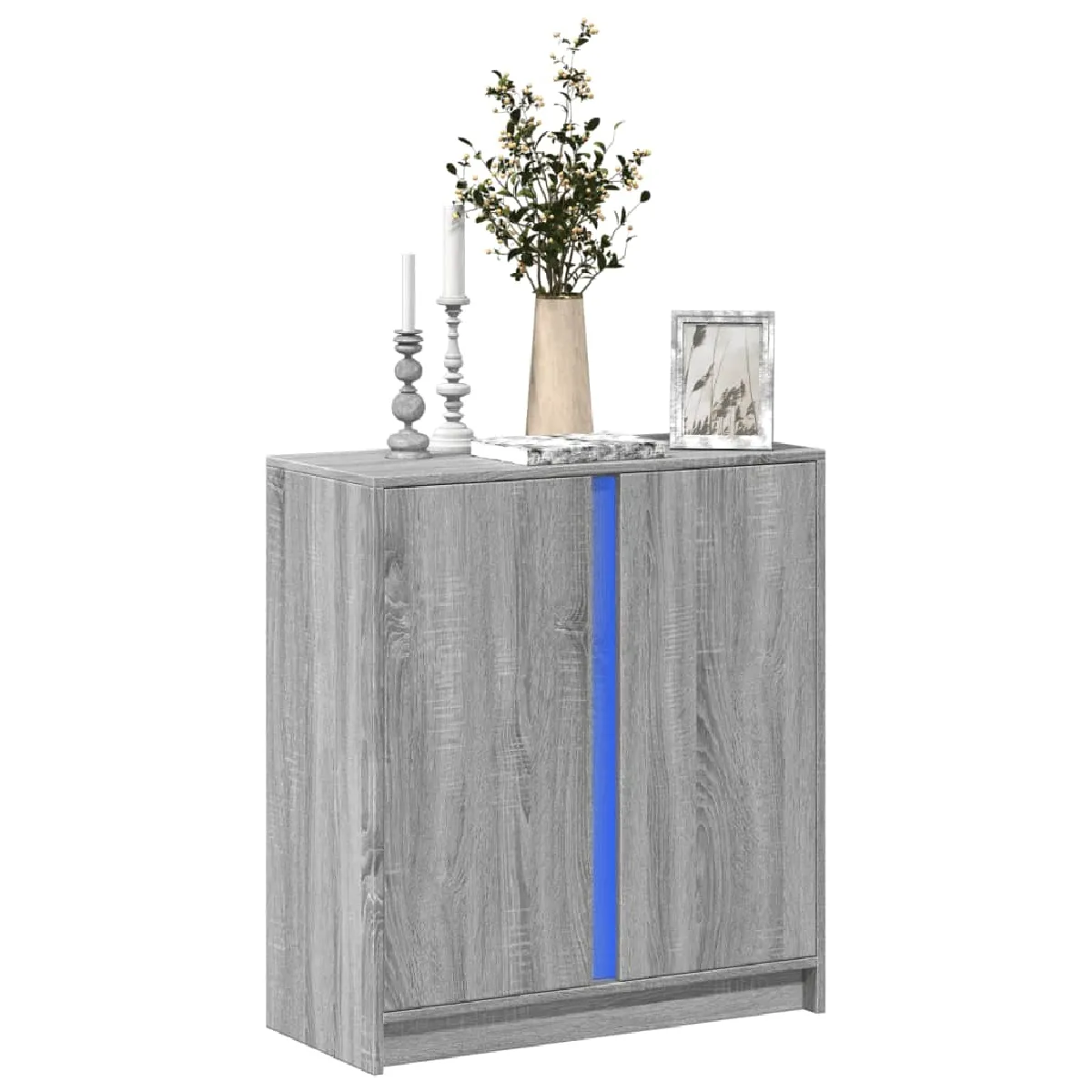 vidaXL Buffet LED Sonoma Gris